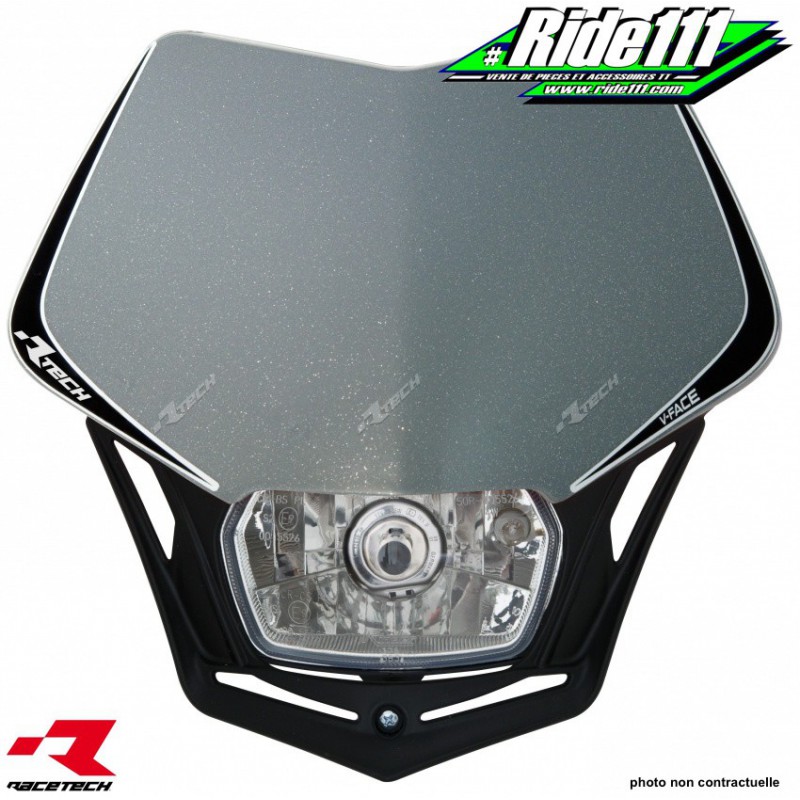 Plaque Phare Moto Racetech Optique De Remplacement V-face Racetech -  Satisfait Ou Remboursé 