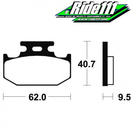 Plaquettes de frein arrière TECNIUM  SUZUKI DR 650 SE 