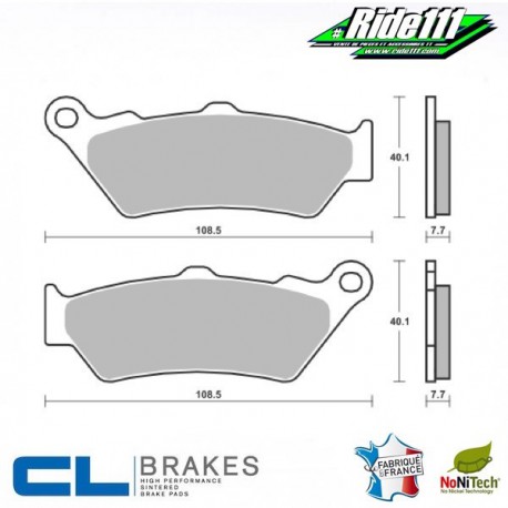 Plaquettes de frein avant CL BRAKES  YAMAHA XT 660 R  