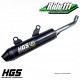 Silencieux HGS Alu anodisé / embout carbone HUSQVARNA 125 TC  