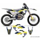 Kit déco ou Housse de selle BLACKBIRD DREAM 4 HUSQVARNA  125 TC 250 350 450 FC  Année:2023 à 2024 Elément:Kit déco