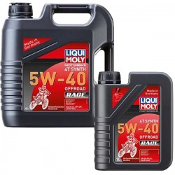 Huile moteur 4T LIQUI MOLY moto Offroad RACE 5W40 100% synthéthique  