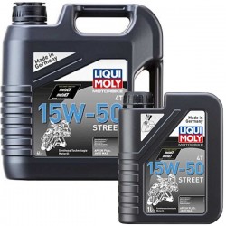 Huile moteur 4T LIQUI MOLY moto Road 15W50 synthéthique Techonologie 