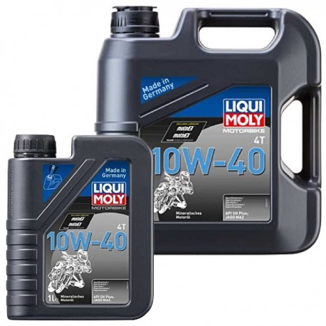 Huile moteur 4T LIQUI MOLY moto Street 10W40 minérale 