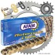 Kit Chaine Alu AFAM 420 MX2-G HONDA 80 et 85 CR grandes roues   