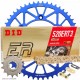 Kit Chaine Alu COLOR DID 520 ERT3 YAMAHA 450 YZ-F   