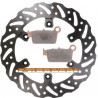 Kit disque de frein arrière + plaquettes DELTA Braking YAMAHA WR-F 450 Année:2003 à 2023